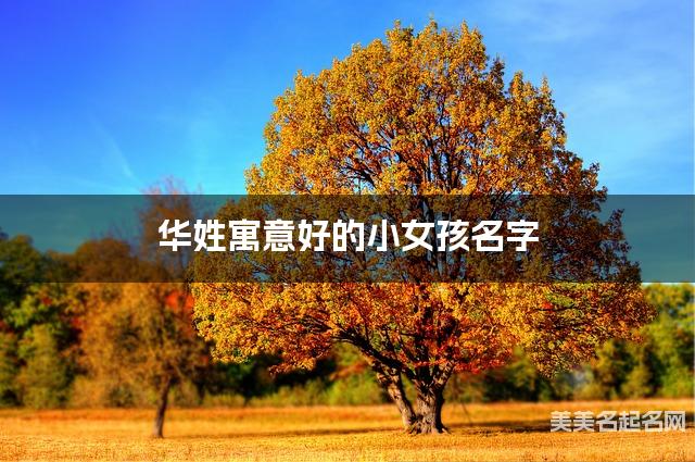 华姓寓意好的小女孩名字（精选200个）