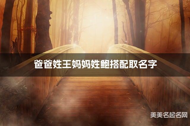 爸爸姓王妈妈姓鲍搭配取名字
