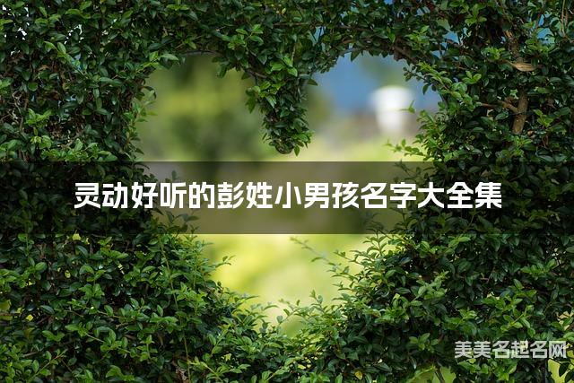 灵动好听的彭姓小男孩名字大全集