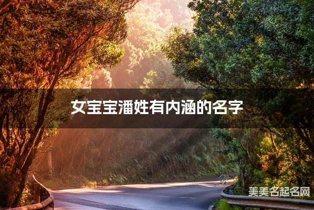 女宝宝潘姓有内涵的名字