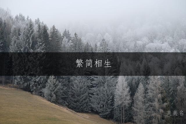 繁简相生，尽显霸气的男孩名字