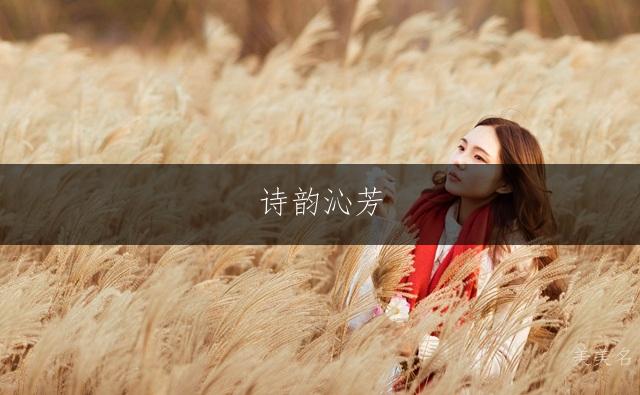 诗韵沁芳，博才多学的女孩起名指南