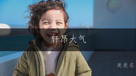 轩昂大气，五行带金的男孩名字