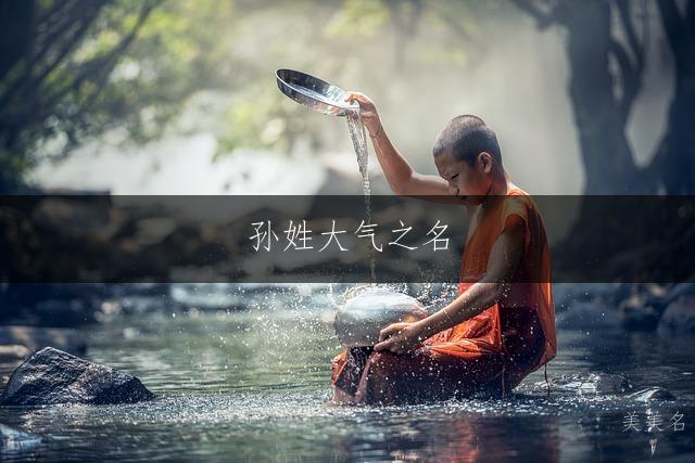 孙姓大气之名，简笔男孩三字佳选