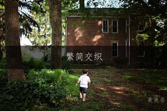 繁简交织，灵动雅致的男孩名字